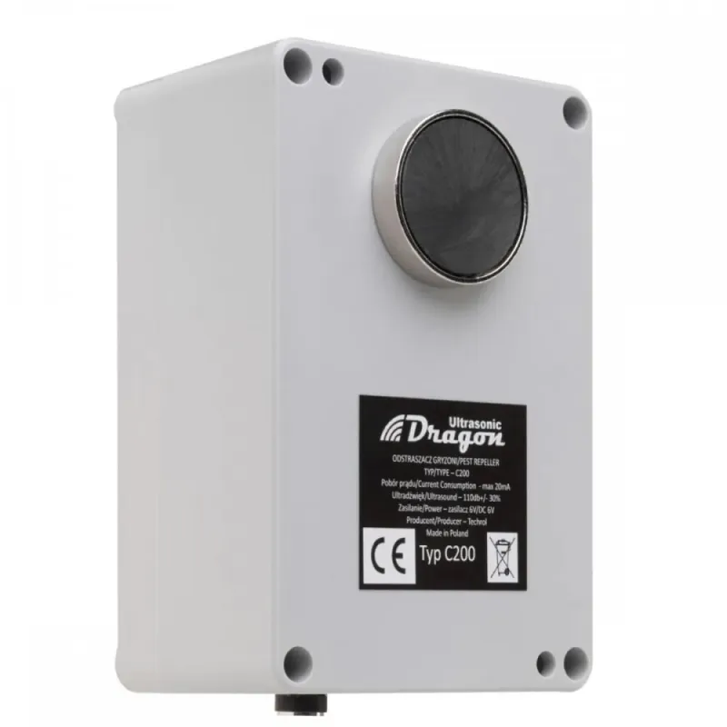 Професионален ултразвуков уред против гризачи и диви животни Dragon Ultrasonic C200 – Борба с вредители | TopZone.bg