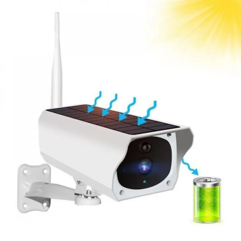 СОЛАРНА ВОДОУСТОЙЧИВА WIFI КАМЕРА FULL HD БЕЗЖИЧНА, БЕЗКАБЕЛНА, ВЪНШЕН МОНТАЖ – Дом | TopZone.bg