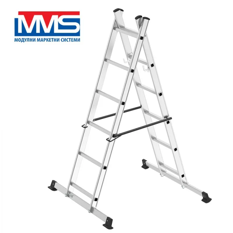 СТЪЛБА АЛУМ.СКЕЛЕ 2X6 MMS /2.8M /150 КГ EN131 – Стълби | TopZone.bg
