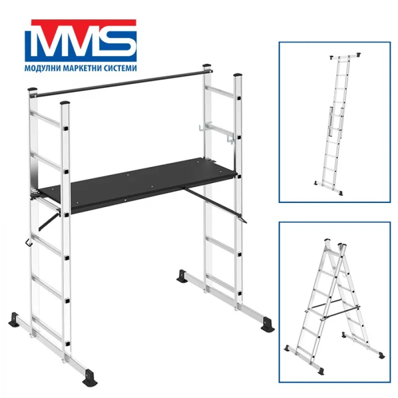 СТЪЛБА АЛУМ.СКЕЛЕ 2X6 MMS /2.8M /150 КГ EN131 – Стълби | TopZone.bg