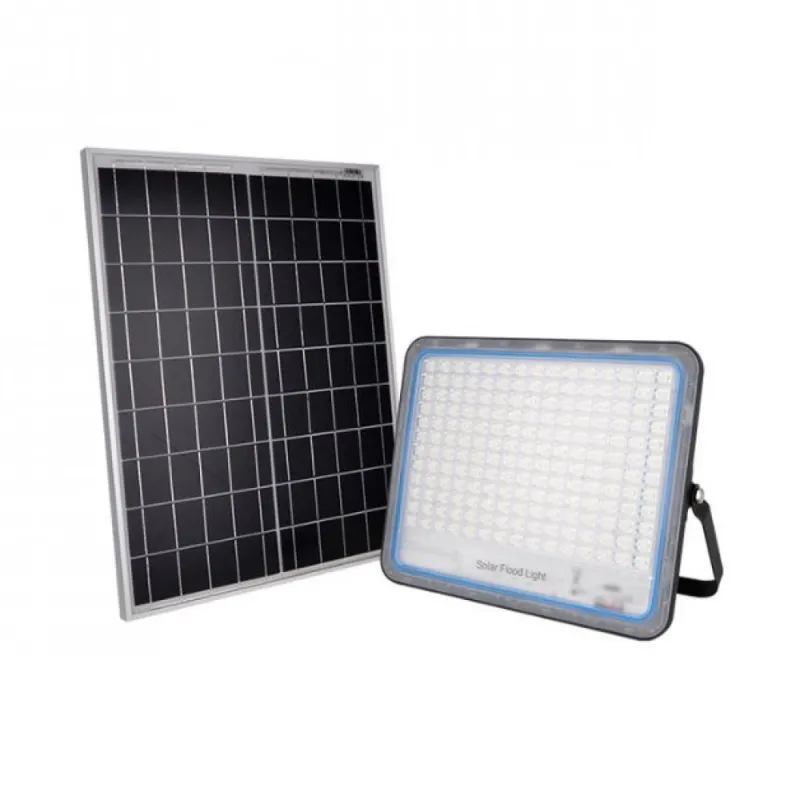 Соларен LED прожектор Jortan 2000W с отделен панел – Соларно осветление | TopZone.bg