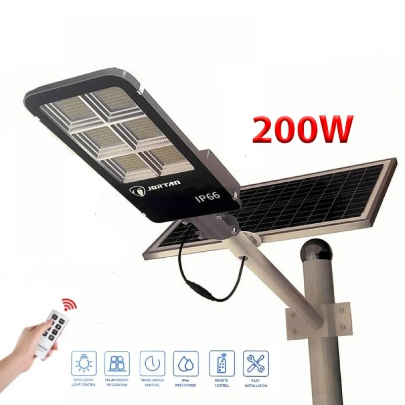 Соларна лампа с панел и стойка 200W – Осветление | TopZone.bg