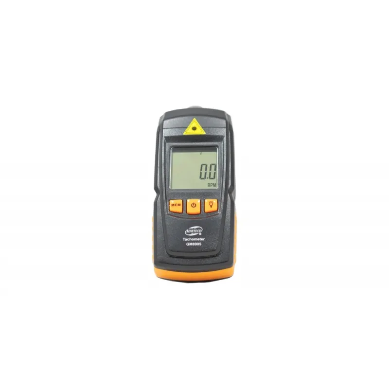 Тахометър безконтактен лазерен, 2,5 до 99 999 rpm, 50 до 500 мм дистанция, захранване 2 х ААА – Измервателни уреди | TopZone.bg