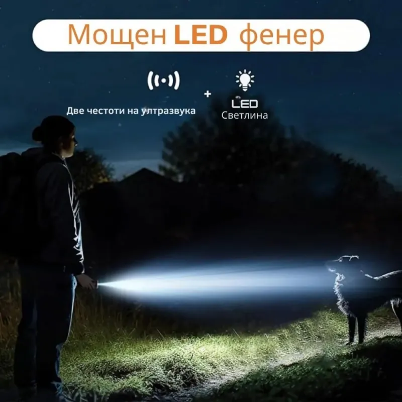 Ултразвуков уред за защита от кучета Dog Trainer- Кучегон за висока ефективност – Борба с вредители | TopZone.bg