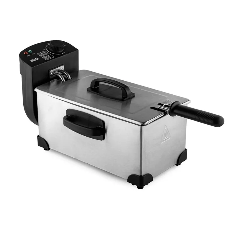 Фритюрник Muhler DF-3030IX 3.0 Л, неръждаема стомана – Кухненски уреди | TopZone.bg