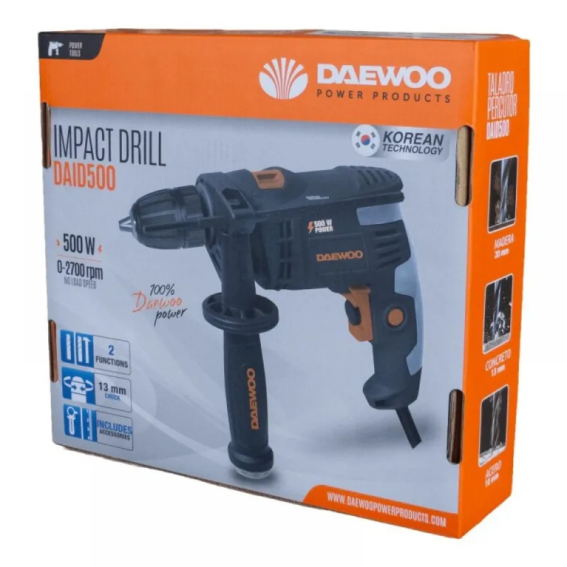 Ъглошлайф DAAG115-90 + Бормашина DAID500 + чанта к-кт DAEWOO – Ъглошлайфи | TopZone.bg