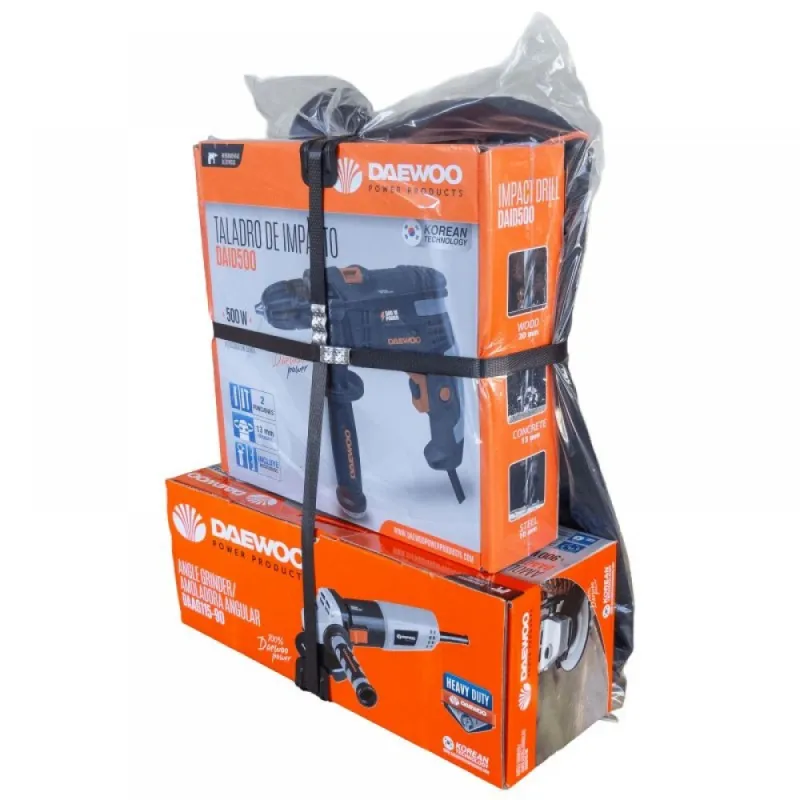 Ъглошлайф DAAG115-90 + Бормашина DAID500 + чанта к-кт DAEWOO – Ъглошлайфи | TopZone.bg