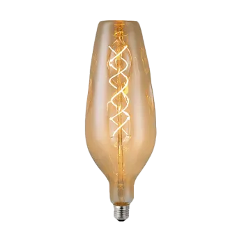 2 БРОЯ LED ВИНТИДЖ ЛАМПА ДИМИРУЕМА 4W E27 2200K D120 ЗЛАТО