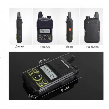 2 БРОЯ МИНИ РАДИОСТАНЦИЯ UHF BAOFENG BF-T1