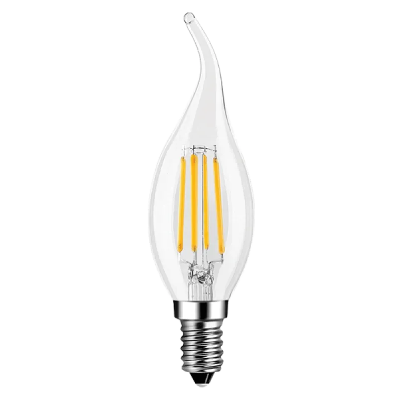 5 БРОЯ ДИМИРУЕМА LED FILAMENT ЛАМПА FLAME 5W E14 2700K – Интериорно осветление | TopZone.bg