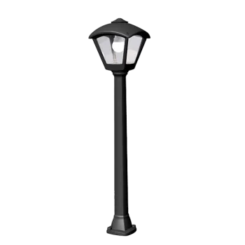 DARIO 250 LED ГРАДИНСКИ СТЪЛБ 8.5W CCT IP55 ЧЕРЕН-ПРОЗРАЧЕН