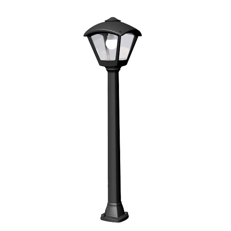 DARIO 250 LED ГРАДИНСКИ СТЪЛБ 8.5W CCT IP55 ЧЕРЕН-ПРОЗРАЧЕН – Електрическо осветление | TopZone.bg