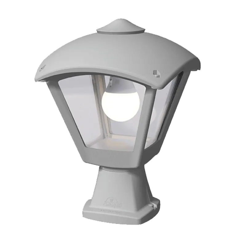 DARIO 250 СТОЯЩА ГРАДИНСКА ЛАМПА 1XE27 IP55 СИВ-ПРОЗРАЧЕН – Осветление | TopZone.bg