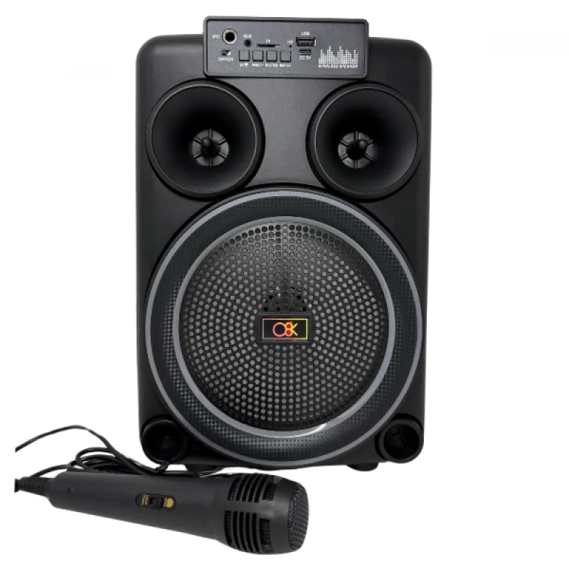 Безжична тонколона 8 BT-8108 с микрофон – Аудио техника | TopZone.bg