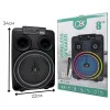 Безжична тонколона 8 BT-8108 с микрофон – Аудио техника | TopZone.bg