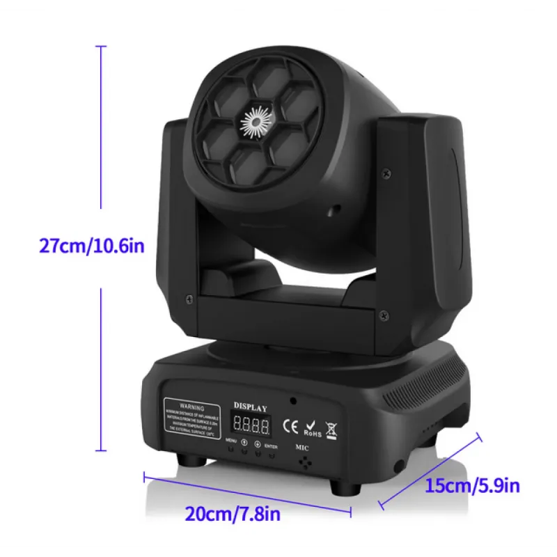 Диско прожектор със 7 диода Moving Head – Забавление | TopZone.bg