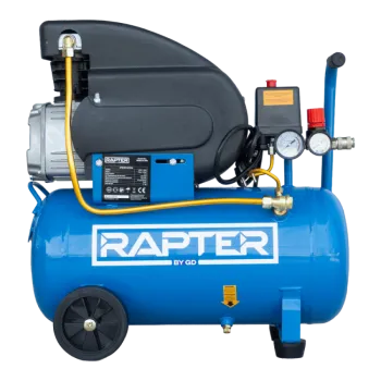 Компресор бутален 24L, 2HP/1.5 kW/RRHQ AC24D/директно куплиране RAPTER