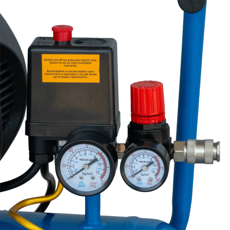 Компресор бутален 24L, 2HP/1.5 kW/RRHQ AC24D/директно куплиране RAPTER – Електроинструменти | TopZone.bg
