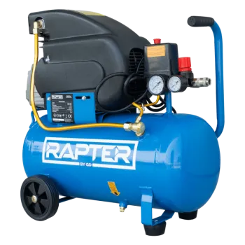 Компресор бутален 24L, 2HP/1.5 kW/RRHQ AC24D/директно куплиране RAPTER