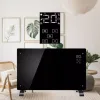 Конвектор стъклен панел, 2000W, LED дисплей, електронен сензорен термостат, таймер, Черен – Отопление и охлаждане | TopZone.bg