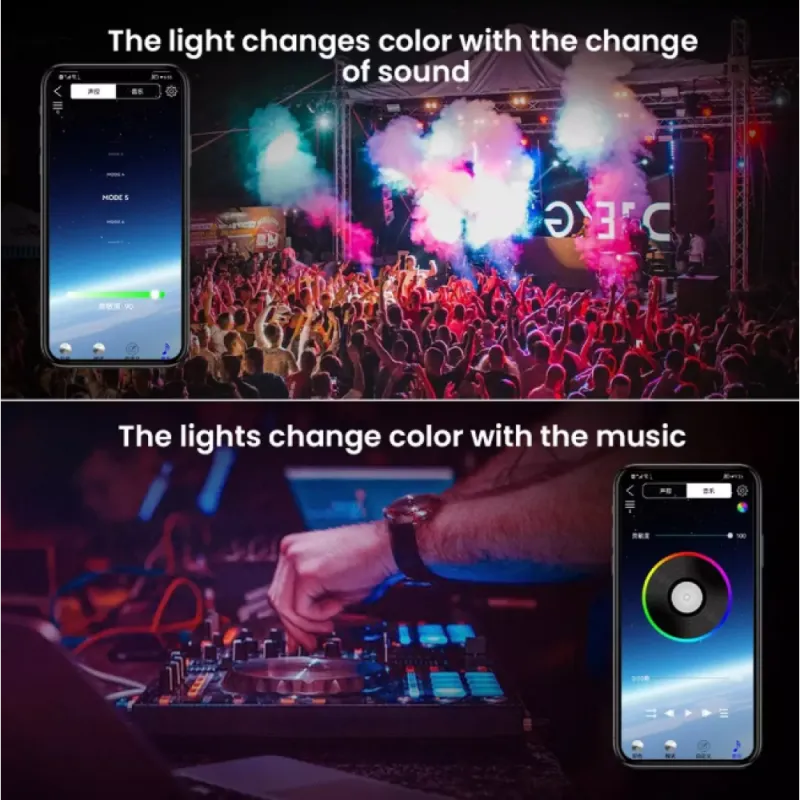 Многоцветна RGB смарт LED лента – Коледна украса | TopZone.bg
