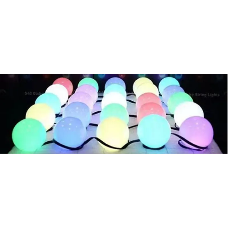 ПАРТИ ЛАМПИ LED 7.5m,144W,ЦВЕТНИ G45,USB 5V RGB – Градинско осветление | TopZone.bg