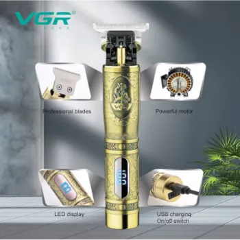 Професионален тример за коса и брада с дисплей VGR V-091