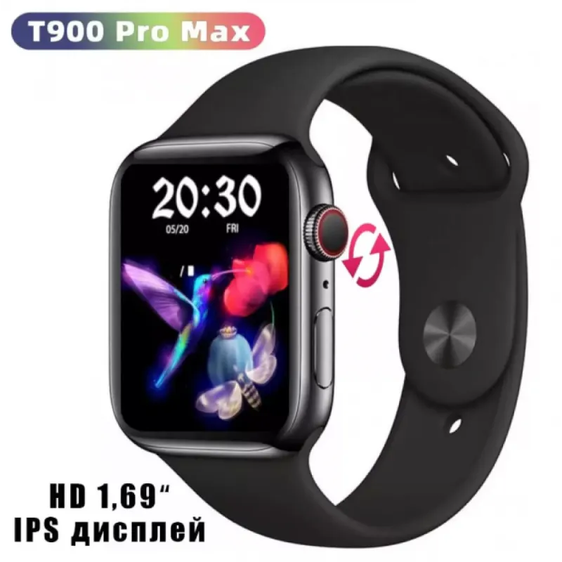 Смарт часовник T900 Pro Max с голям тъч скрийн дисплей – Смарт часовници | TopZone.bg