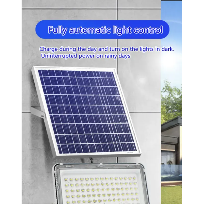 Соларен LED прожектор Jortan 2000W с отделен панел – Соларно осветление | TopZone.bg