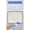 Соларен LED прожектор Jortan 2000W с отделен панел – Соларно осветление | TopZone.bg