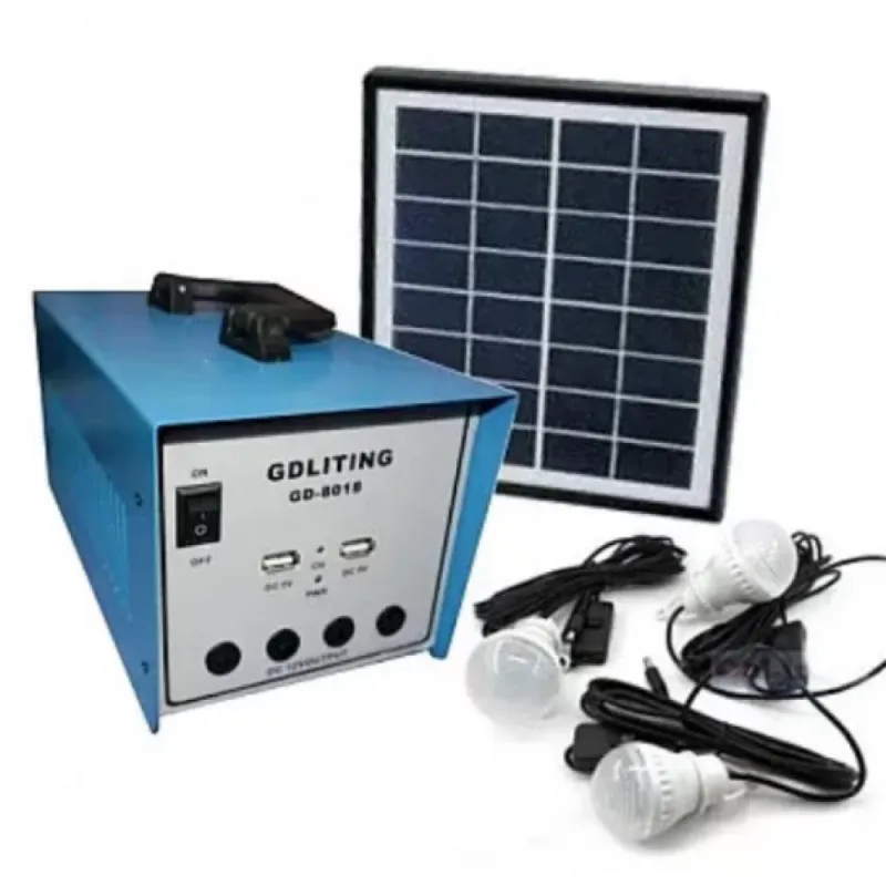 Соларна инверторна система GD8018, 12V-220V, 3 крушки – Къмпинг | TopZone.bg