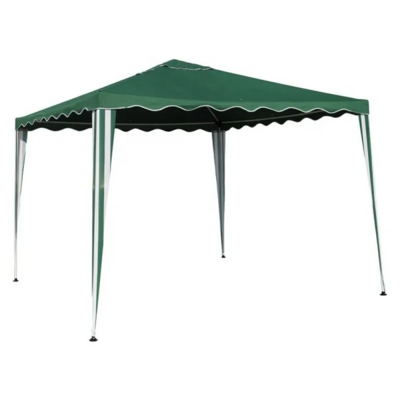 Шатра Poly GAZEBO 3x3 m FG-1009 - зелена – Градински мебели | TopZone.bg