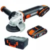 Ъглошлайф акумулаторен Worx WX800 2 х Li-ion 20V 2Ah – Ъглошлайфи | TopZone.bg